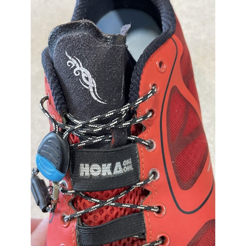 Hoka One One M Conquest Red Running Shoes Men’s Size 8.5 30108-025 - Picture 9 of 11